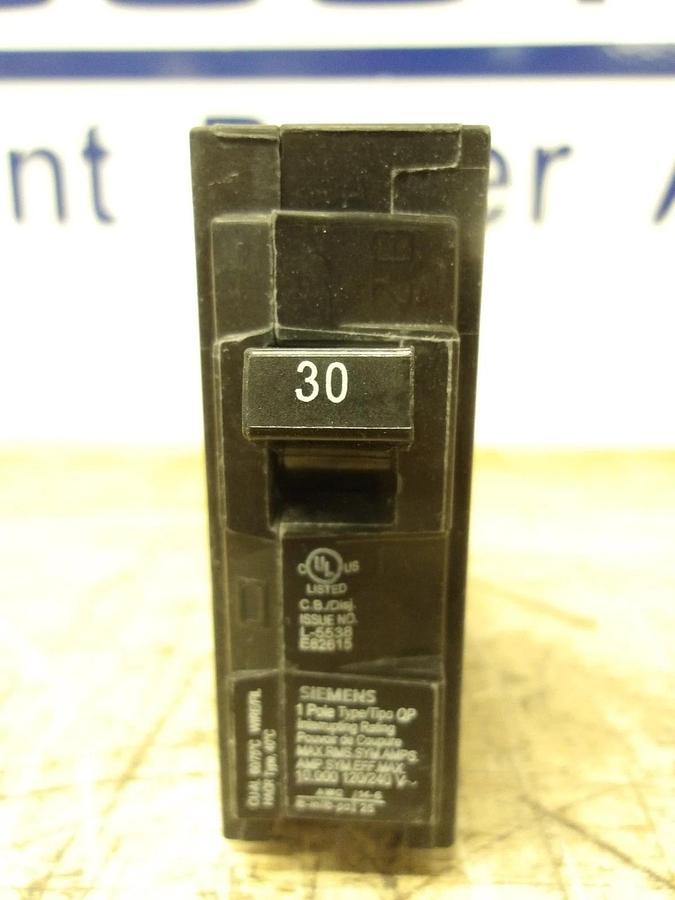 SIEMENS 30 AMP BREAKER 120-240 V, 1 PH (LOT OF 12) #781025G NIB