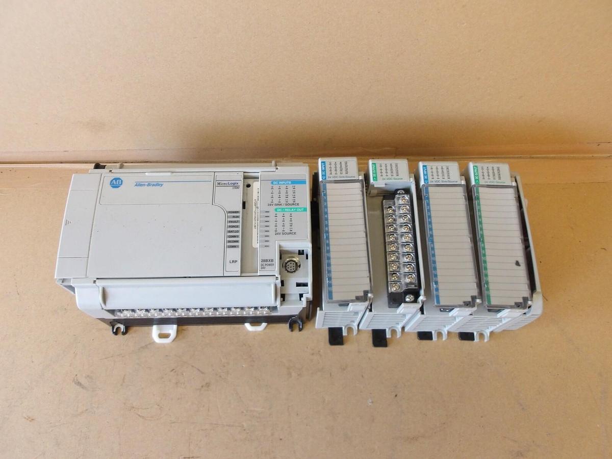 Used ALLEN BRADLEY MICRO-LOGIC 1500 RACK & CARDS, #6141244G USED