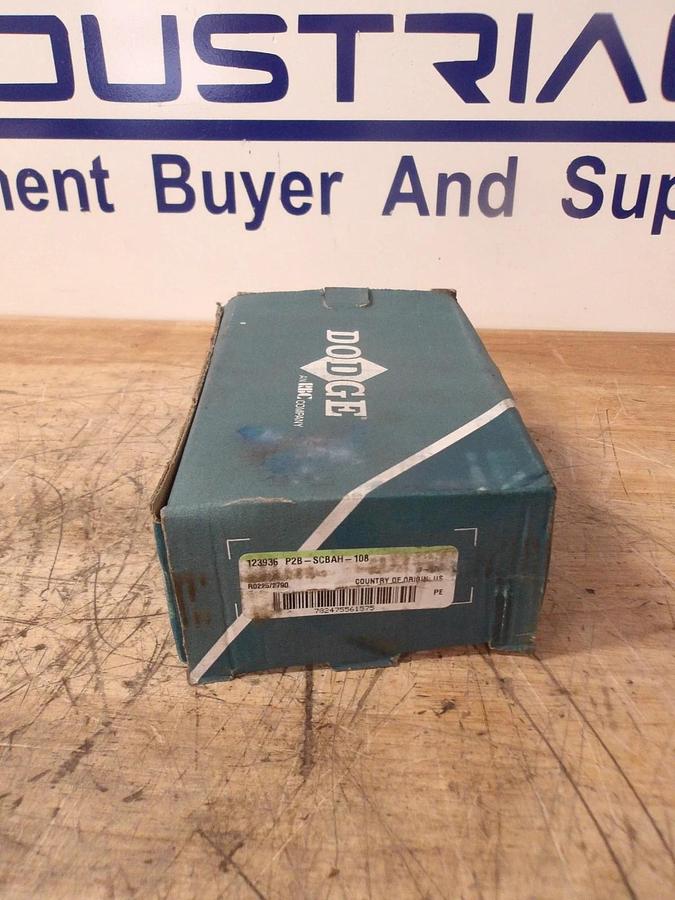 DODGE 123936-P2B-SCBAH-108 PILLOW BLOCK BEARING, #727314G NIB