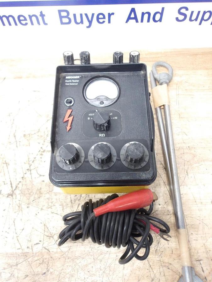 Used BRIDDLE MEGGER 250241 EARTH TESTER, #317143G USED