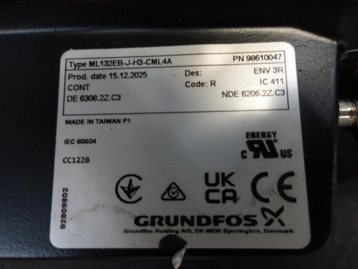 Used GRUNDFOS 2" PUMP, #615938G NEW