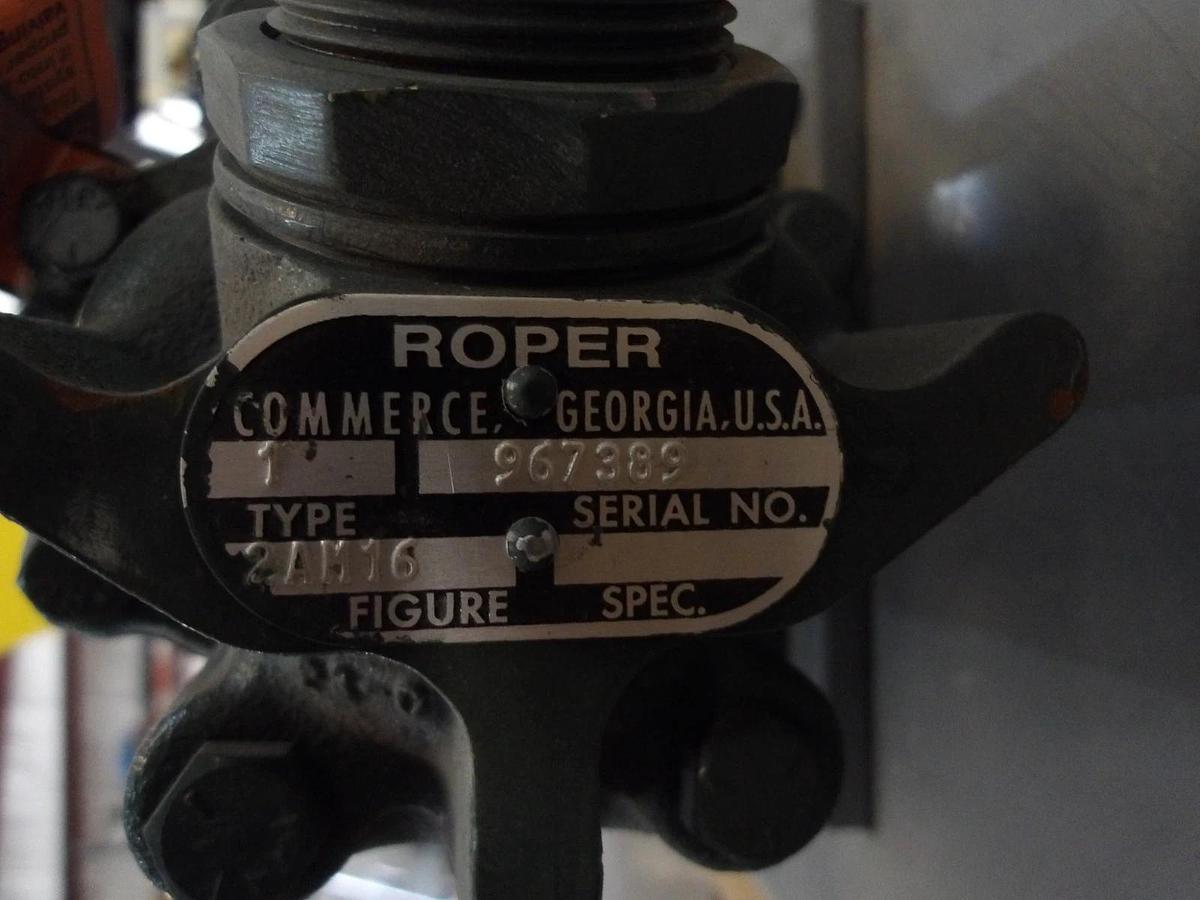 Used ROPER 1-1/2" PUMP W/ 5 HP MOTOR, #11111045GJW NEW