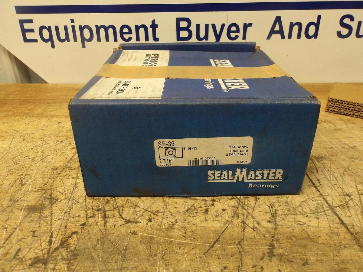SEAL MASTER SF-39 FLANGED MOUNTED BEARING 2-7/16" BORE, #729957G NIB