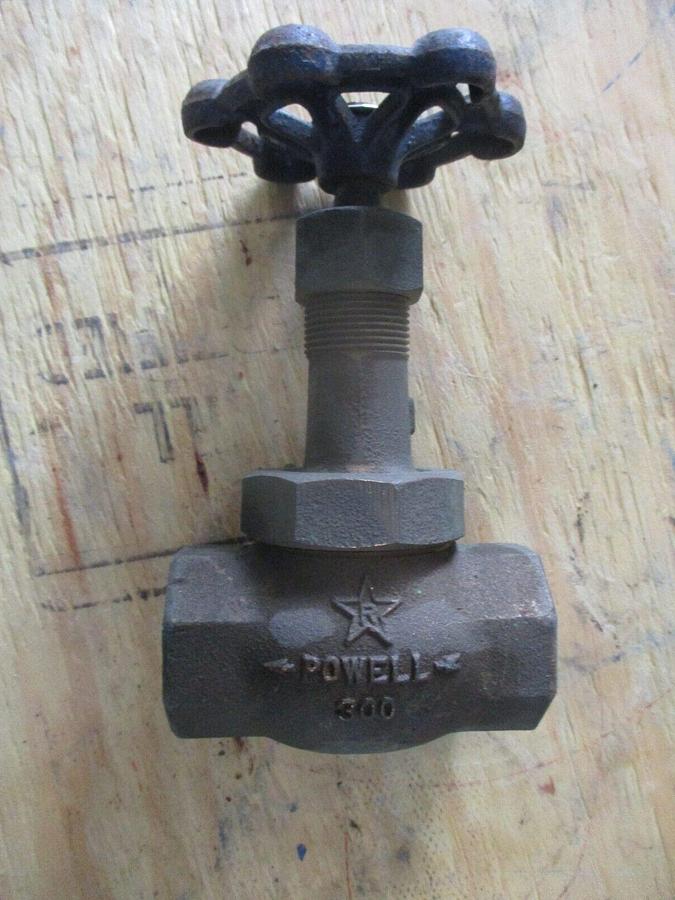 Used POWELL BRONZE 1" GLOBE VALVE, #117225J NEW