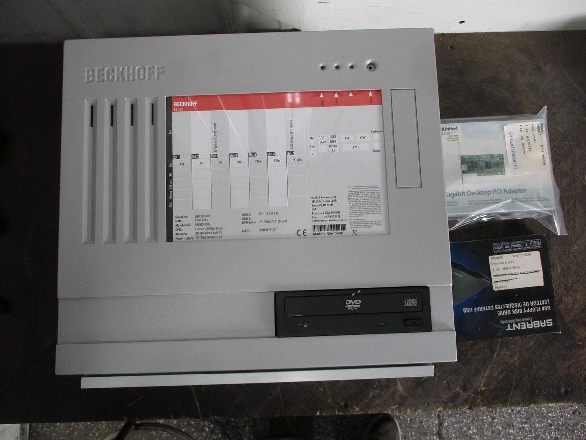 BECKOFF C6140 CONTROL CABINET INDUSTRIAL COMPUTER, 100-240 VAC, #35902J NIB