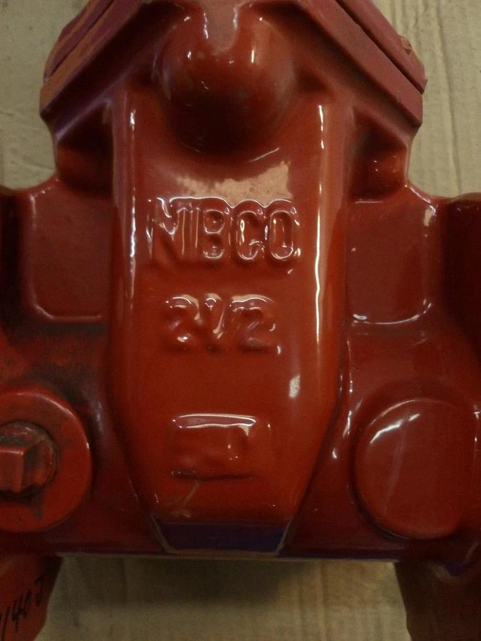 Used NIBCO 2-1/2" C/I SEWER VALVE 607RW, #1125910G NEW