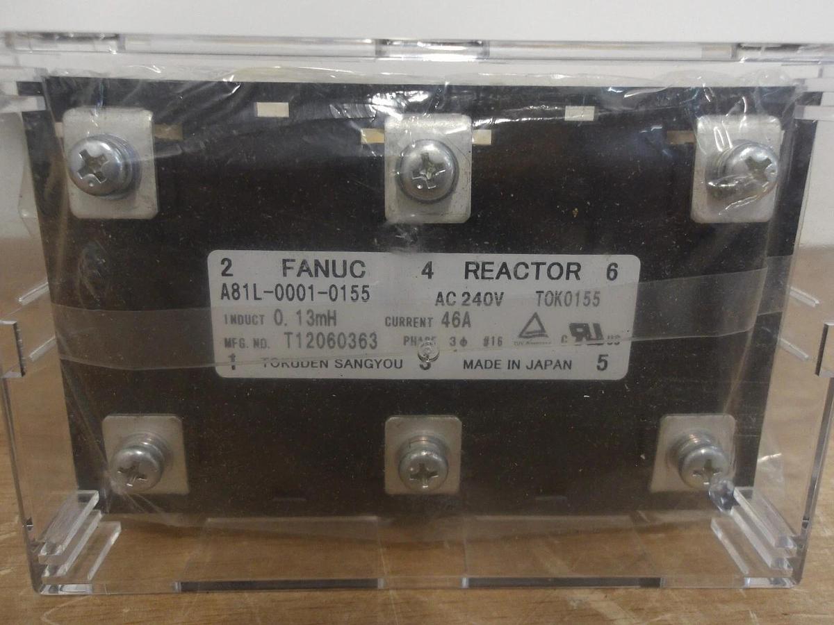 FANUC A81L-0001-0155 REACTOR, 240 V, 46 A, #214245G NIB