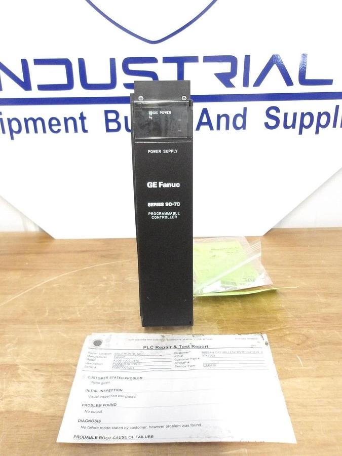 Used GE FANUC A20B-1003-0870 PROGRAMMABLE CONTROLLER SERIES 90-70, #2101215G REMAN