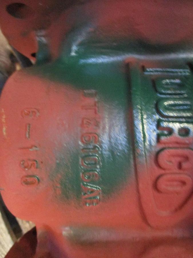 Used DURCO 6" STEEL PLUG VALVE, #625133J NEW