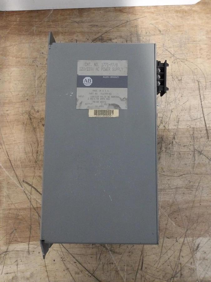 Used ALLEN BRADLEY 1771-P7/8 POWER SUPPLY, 120-220 V, #91911230G PARTS ONLY