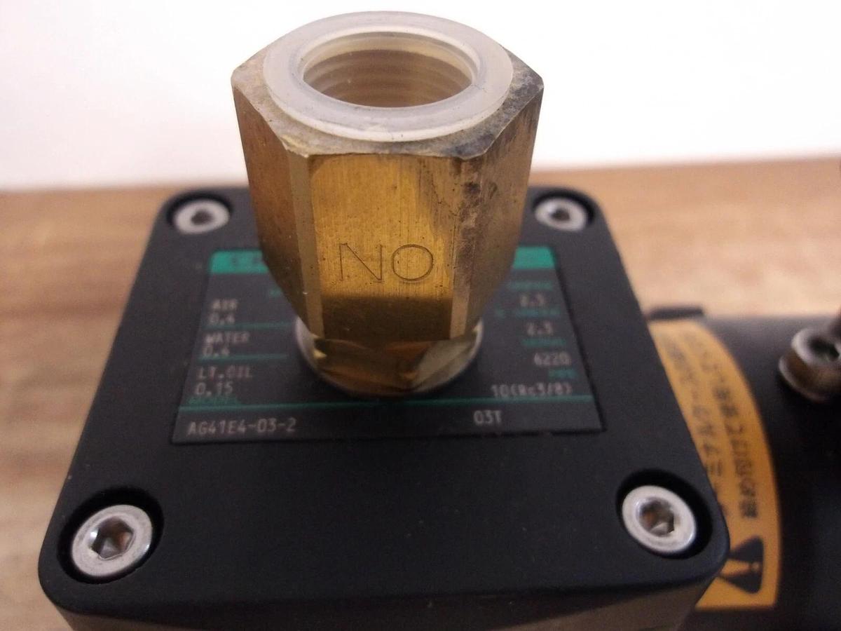 Used CKD 3/8" BRASS SOLENOID VALVE AG41E4-03-2, #691140G NEW
