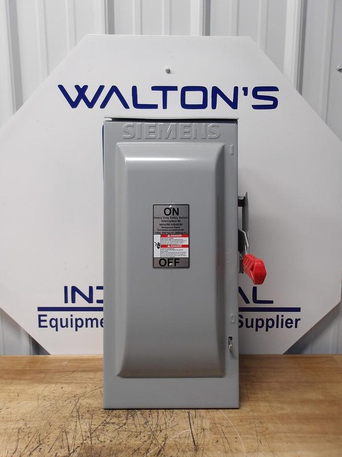 Used SIEMENS 100 AMP SAFETY SWITCH F363R, #124755G NEW