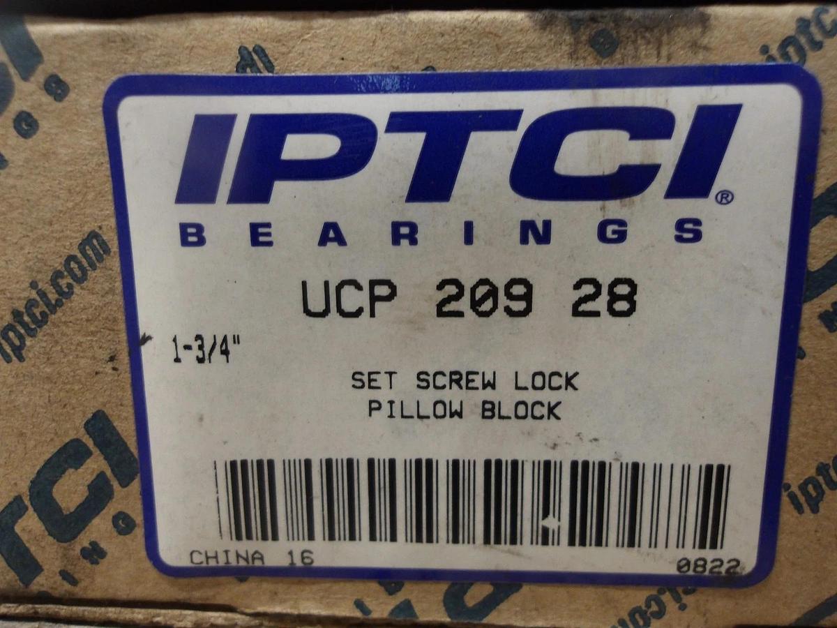 IPTCI UCP209-28 PILLOW BLOCK BEARING 1-3/4" BORE, #730153G NIB