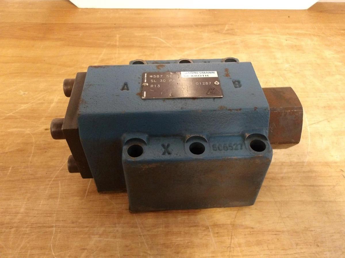 Used REXROTH MANNESMANN SL30PA1-42/V HYDRAULIC BLOCK, #3171030G NEW