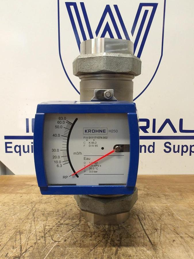 KROHNE 2-1/2" S/S FLOW METER H250/RR/M9/ESK, #212300G NIB