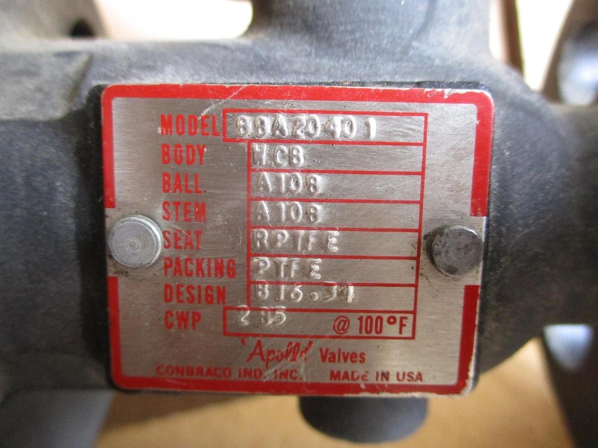 Used APOLLO 3/4" STEEL BALL VALVE (FLANGED), #4161256J NEW