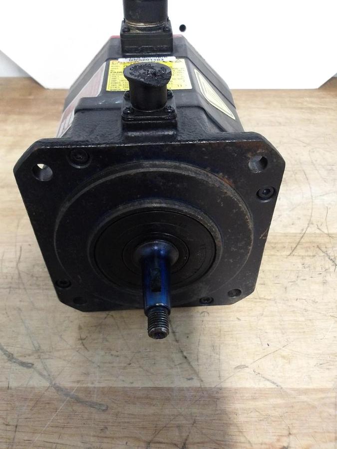 Used FANUC A06B-0235-B605 S000 AC SERVO MOTOR, 4000 RPM, #617950G REMANUFACTURED