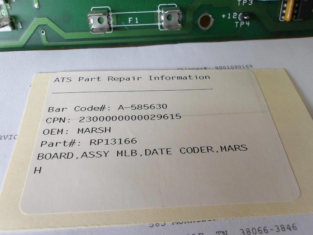 Used MARSH 13166/4705 CIRCUIT BOARD, #941220G REMANUFACTURED