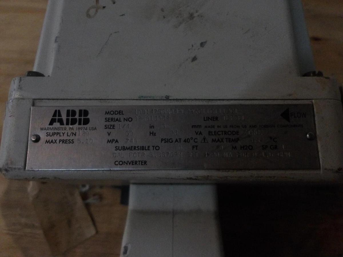 Used ABB 1/4" TEFLON LINED FLOWTUBE 10D14755N04PL29KC11C1112C1, #120311G USED