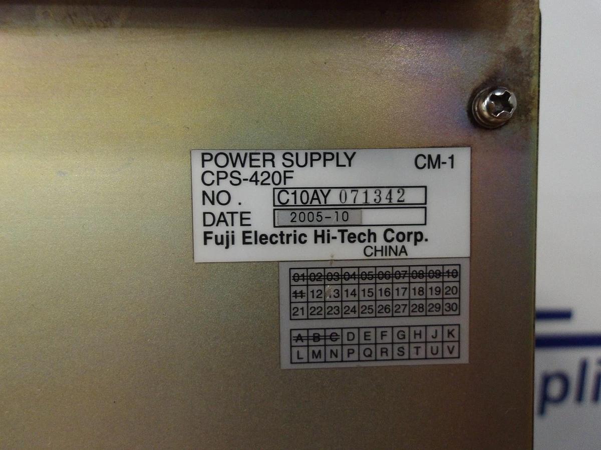 Used YASKAWA JZNC RACK W/ CPS-420F POWER SUPPLY, #12221023G USED