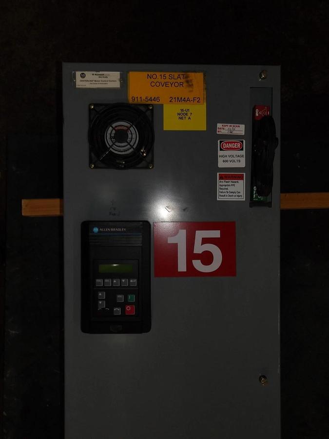 Used ALLEN BRADLEY 1336F CENTERLINE BUCKET W/ 5 HP DRIVE, #1029830G USED