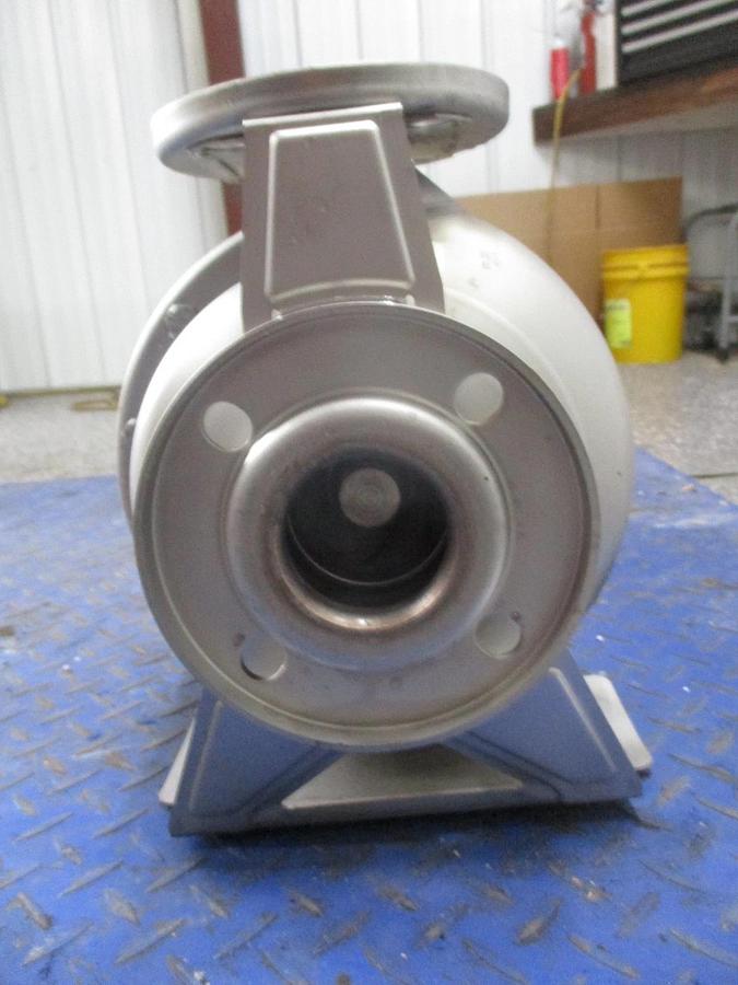 Used EBARA 2" X 2-1/2" STAINLESS 15 HP PUMP, #612935J NEW
