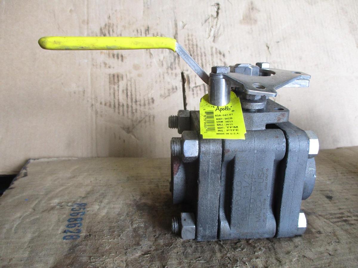 Used APOLLO 1-1/2" STEEL BALL VALVE 83A-147-01, #751027J NEW