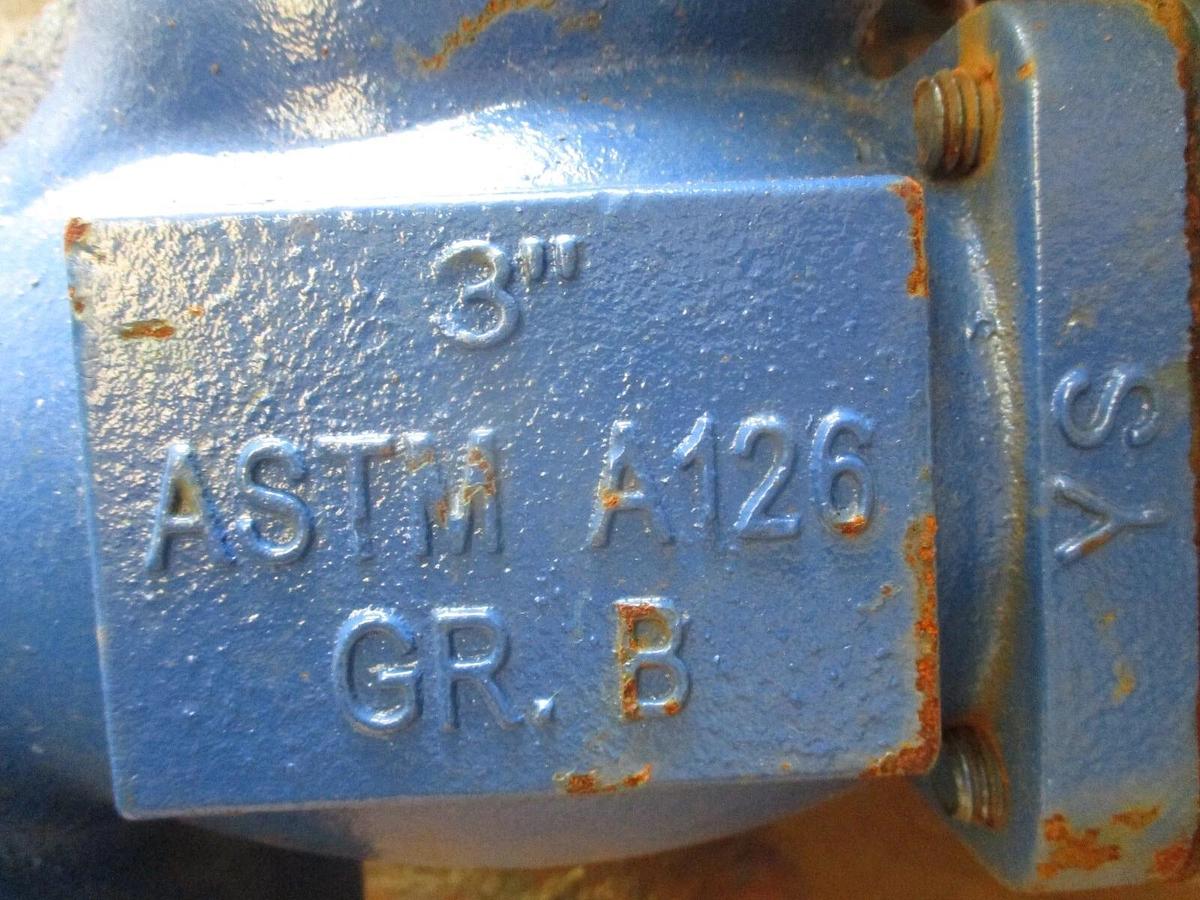 Used TITAN-FCI 3" IRON Y STRAINLER, #620303J NEW