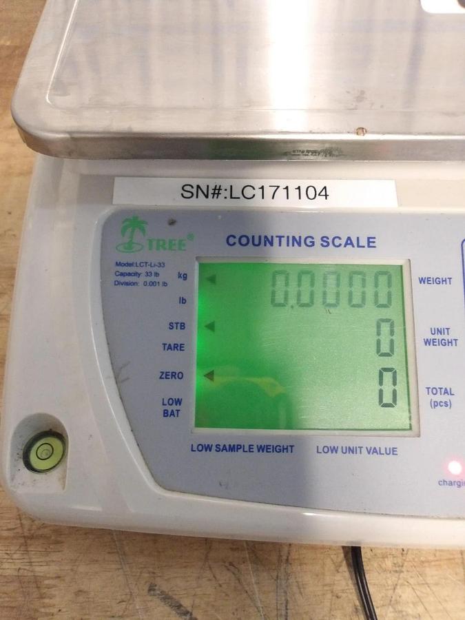 Used TREE COUNTING SCALE MCT-Li PLUS SERIES, 0-33 LBS, #8121053G USED