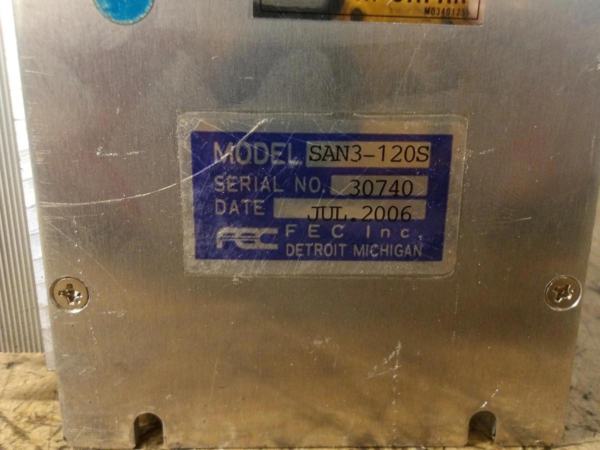 Used FEC SAN3-120S SERVO CONTROLLER, #12171028G USED