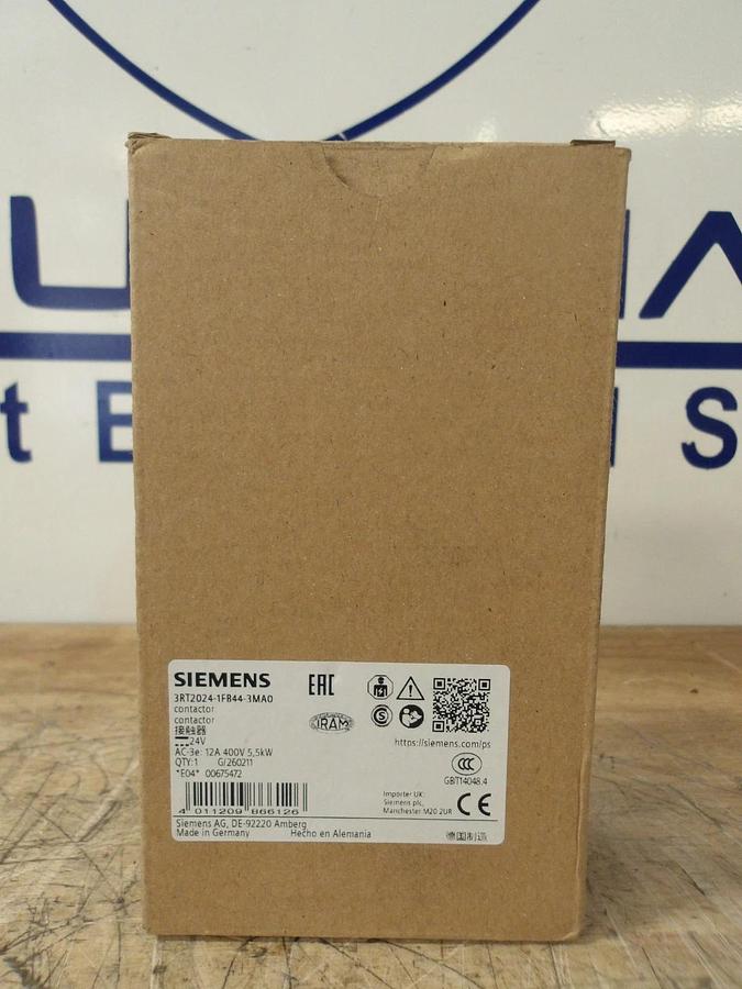 SIEMENS 12 AMP CONTACTOR 24/400 V, #77225G NIB
