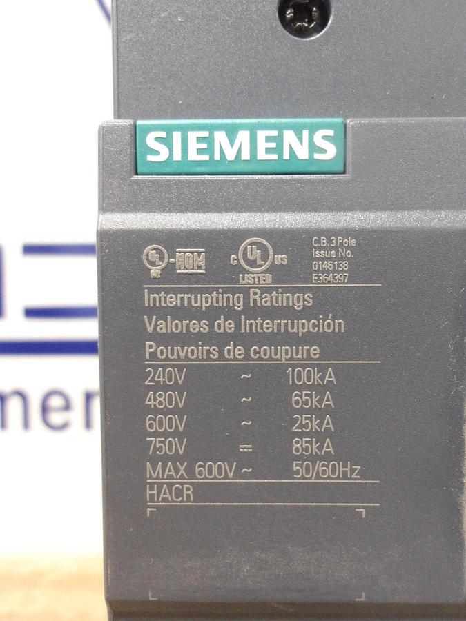 SIEMENS 350 AMP BREAKER 240-480-600 V, #7201122G NIB