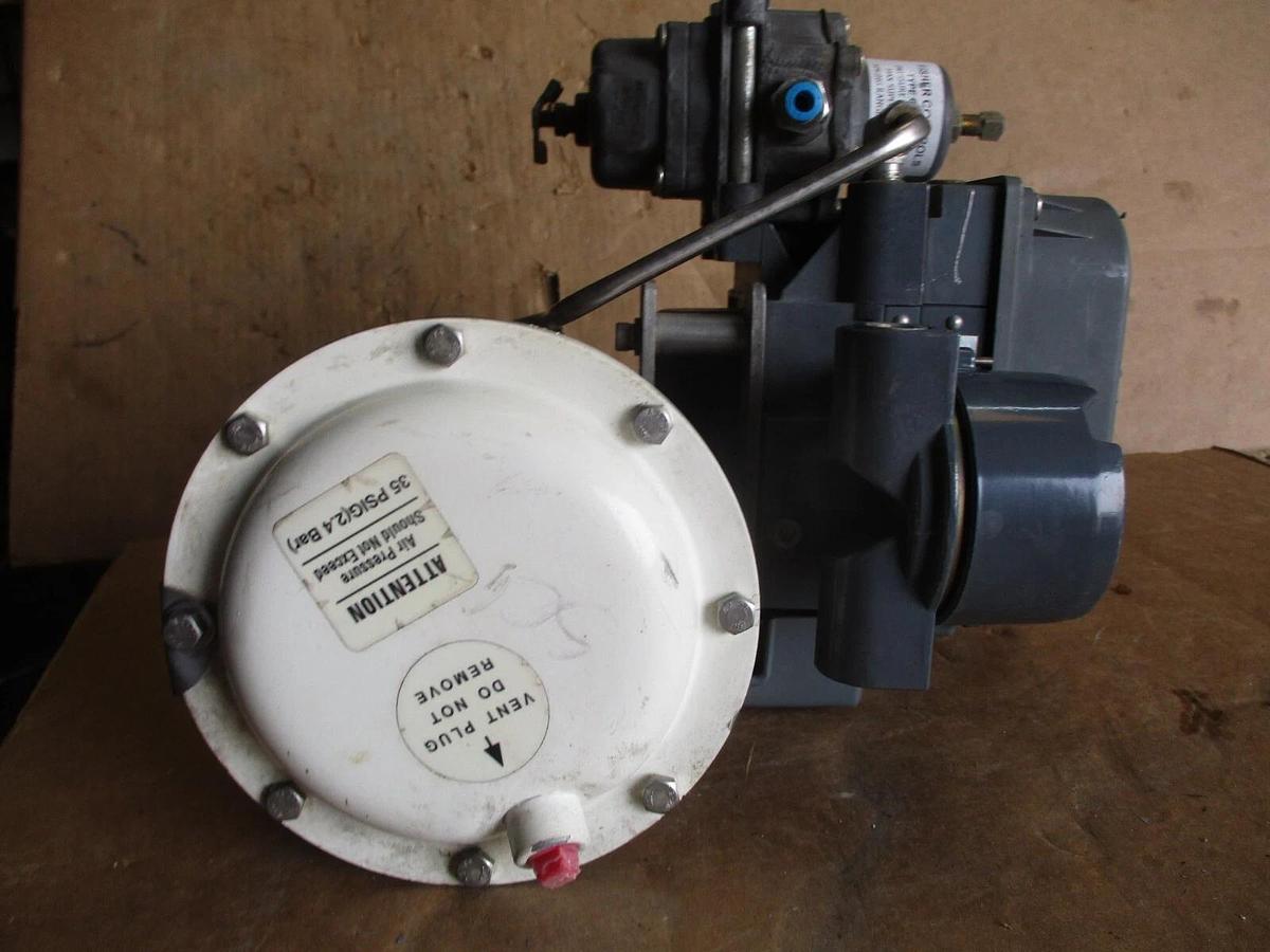Used BAUMANN 16-83711SA STAINLESS SANITARY CONTROL VALVE W/ FIELDVUE 1/2", #491040J