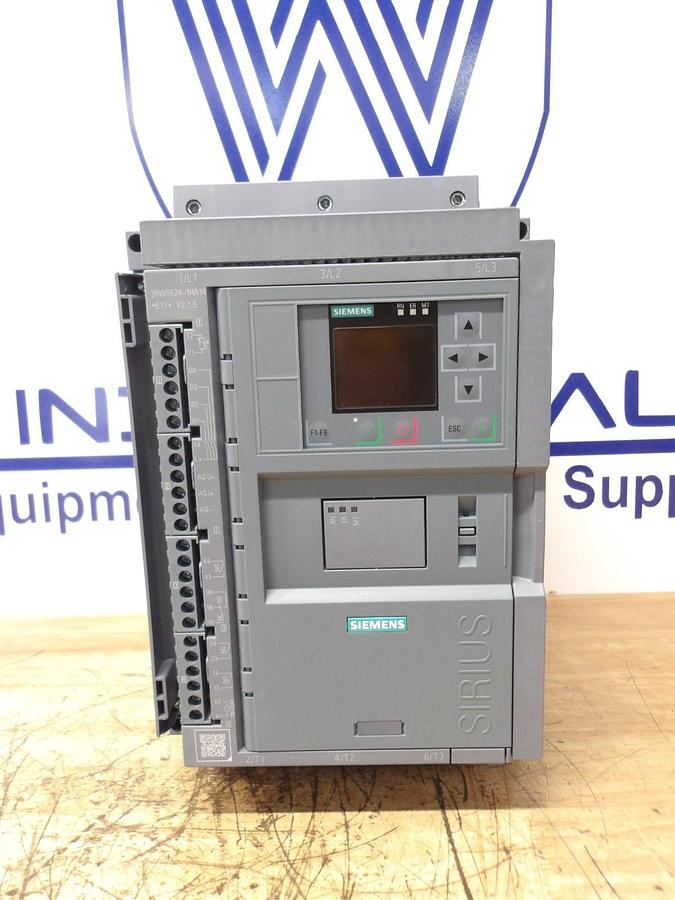 Used SIEMENS SIRIUS 3RW55 SOFT START, 10-30 HP, #1126150G NEW