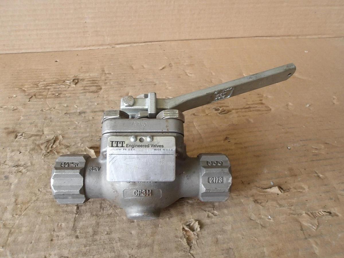 Used ITT 3/4" S/S BALL VALVE, #812232G NEW