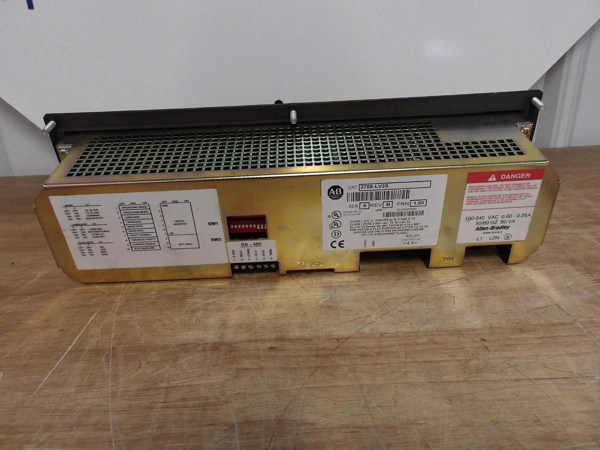 Used ALLEN BRADLEY 2706-LV2S DATALINER, #311226G USED