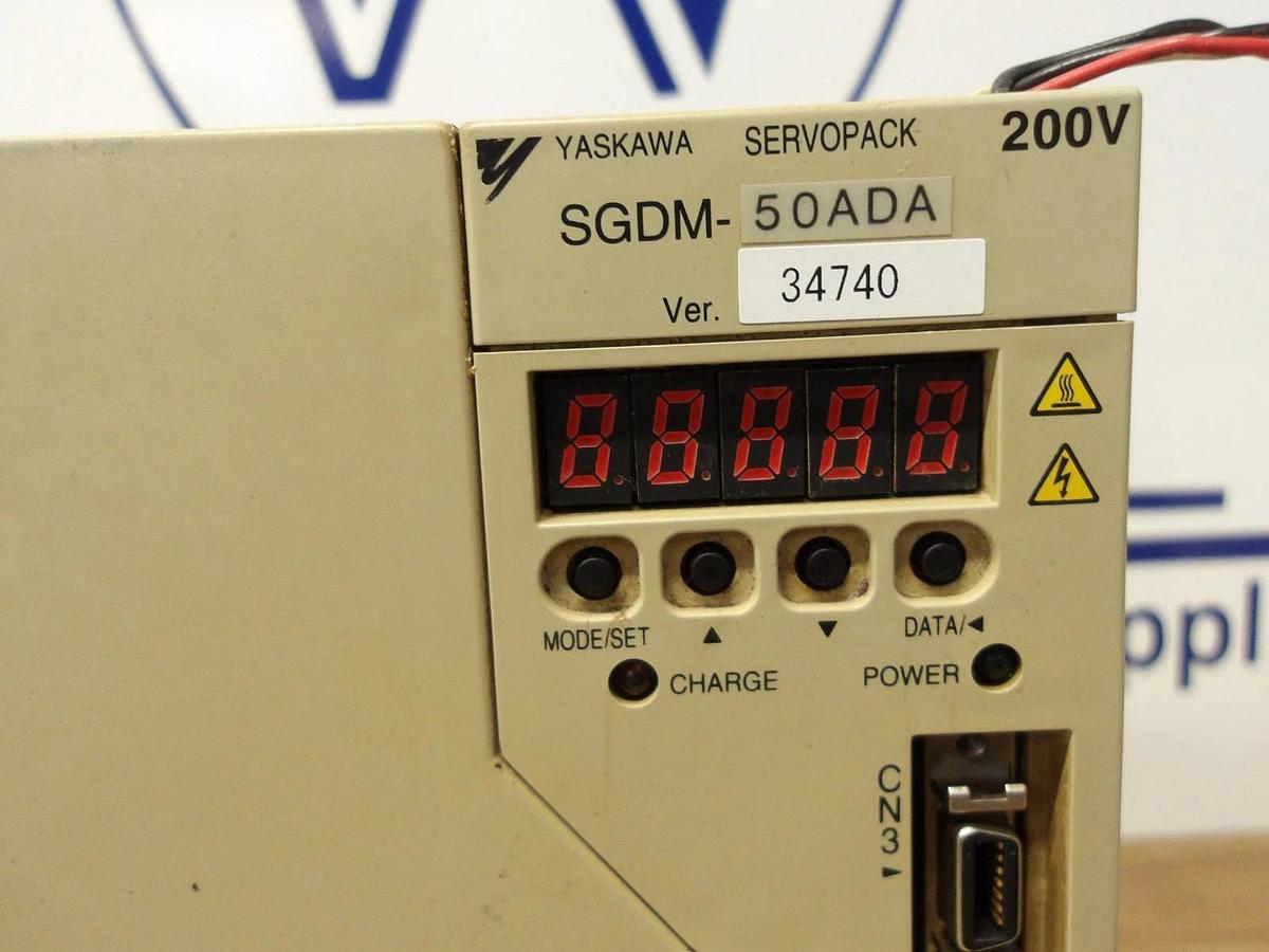 Used YASKAWA SGDM-50ADA SERVO PACK, #1230840G USED
