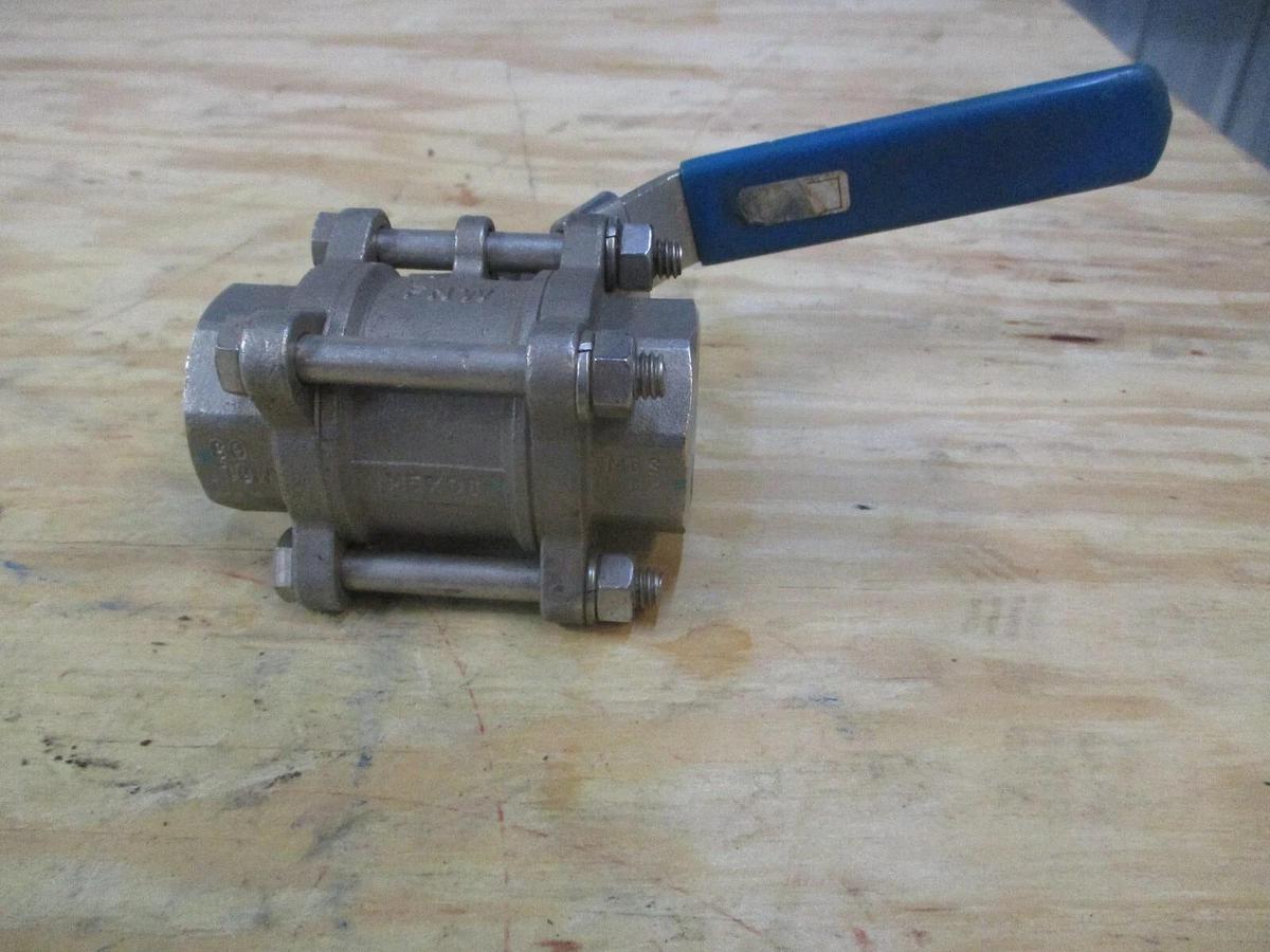 Used FNW 1" SOCKET WELD STAINLESS BALL VALVE, #1201023J NEW