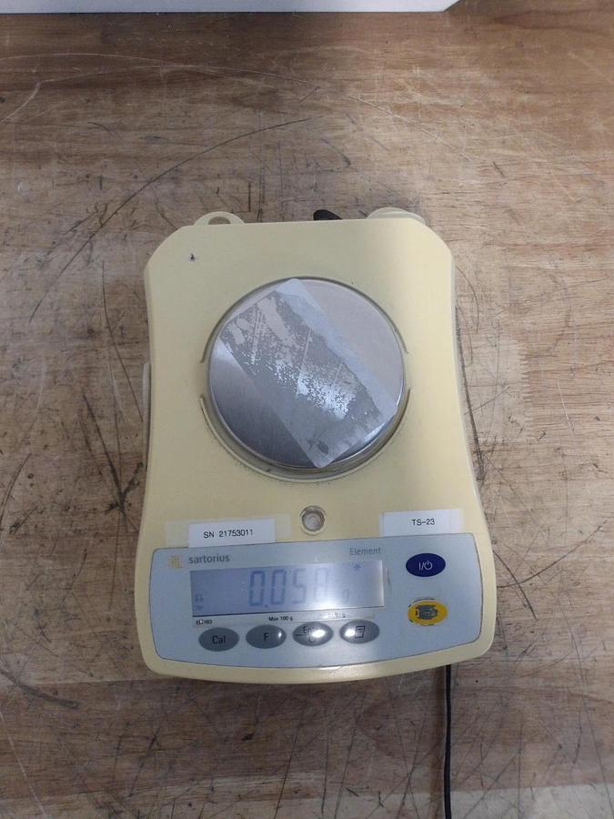 Used SATORIUS EL103 DIGITAL SCALE, #812117G USED