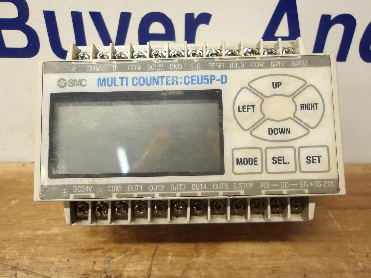 Used SMC CEU5P-D MULTICOUNTER UNIT, #22146G USED