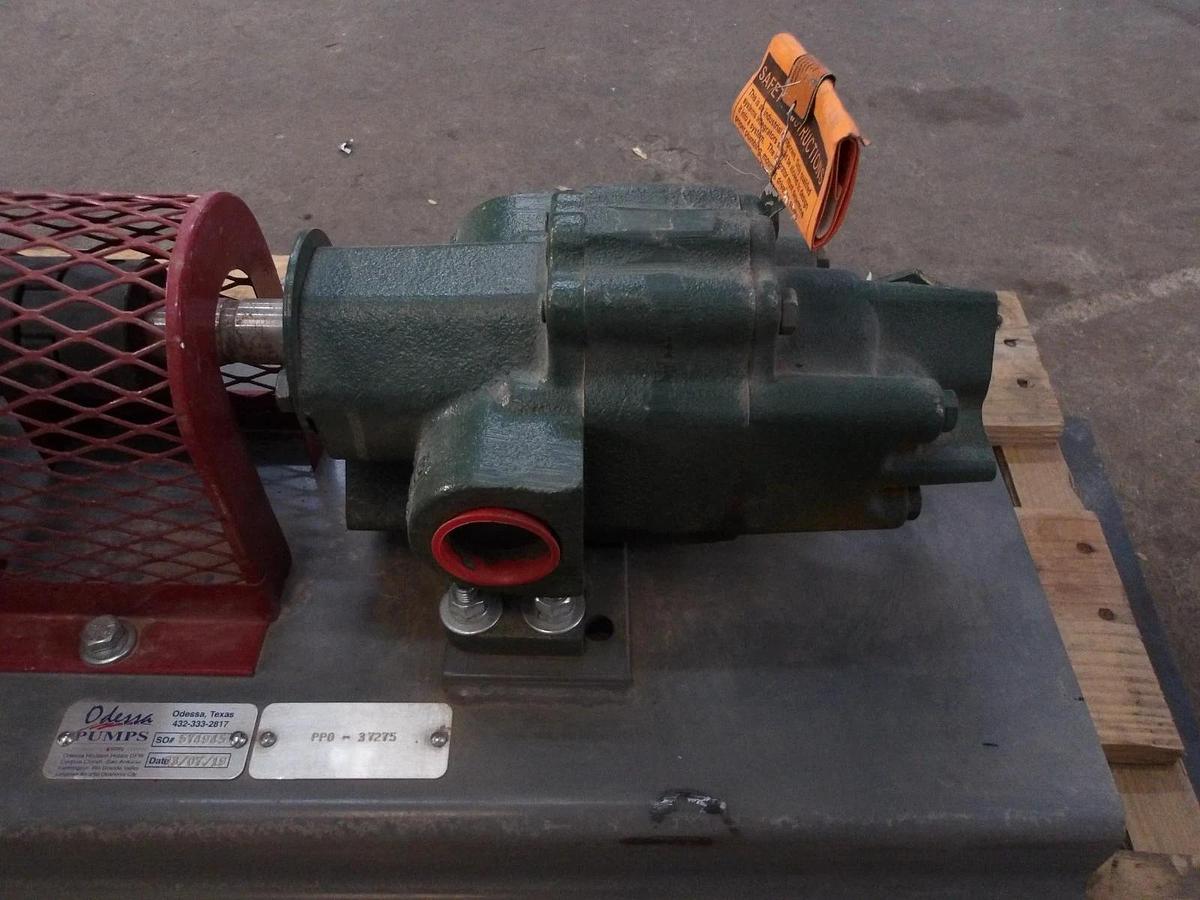 Used ROPER 1-1/2" PUMP W/ 5HP MOTOR, #11111125GJW NEW