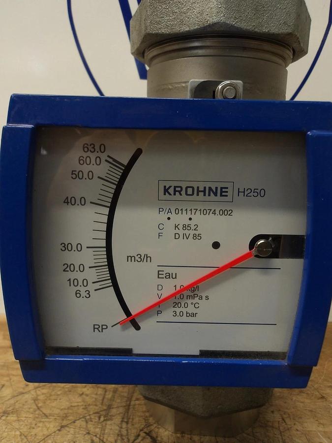 KROHNE 2-1/2" S/S FLOW METER H250/RR/M9/ESK, #212300G NIB