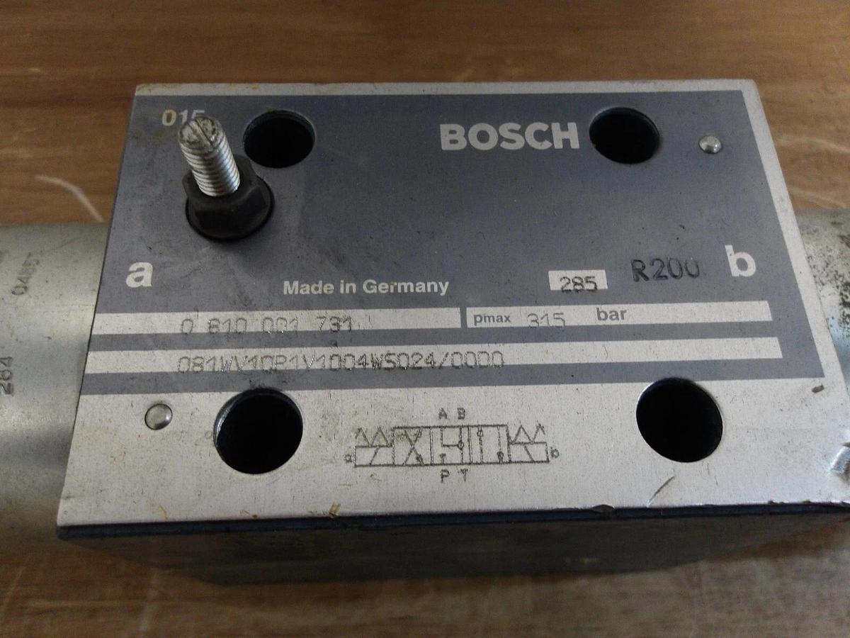 Used BOSCH O81WV10P1V1004W5024/00D0 HYDRAULIC SOLENOID VALVE, #33930G NEW