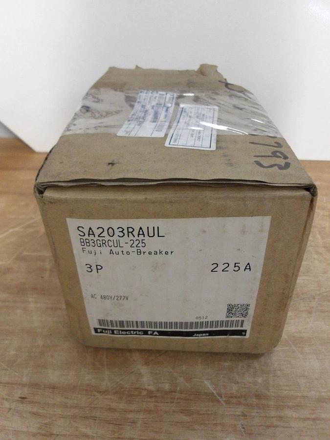 FUJI 225 AMP SA BREAKER SA203RAUL, #2251005G NIB