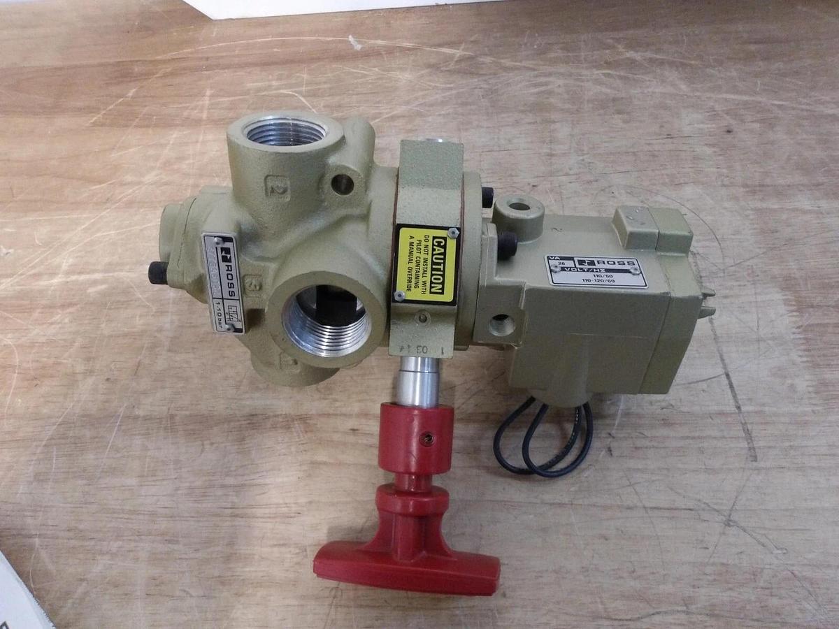 ROSS 2773A6082 3-WAY PNEUMATIC SOLENOID VALVE 1", #320907G NEW