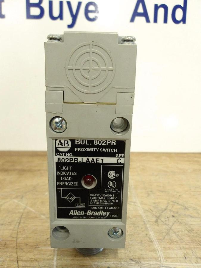 ALLEN BRADLEY 802PR-LAAE1 PROXIMITY SWITCH 102-132 V, #5301045G NIB