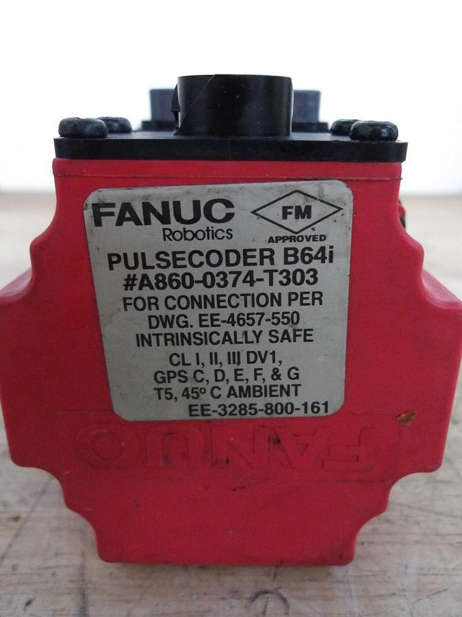 Used FANUC A06B-0115-B075 0008 AC SERVO MOTOR, 4000 RPM, #616226G USED