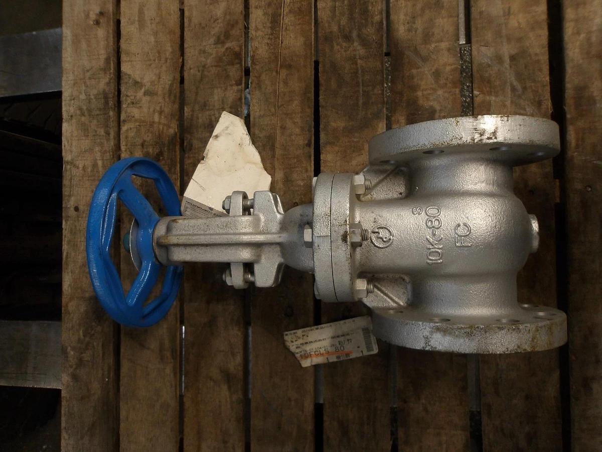 Used KITZ 3" DUCTILE IRON GATE VALVE 10K-80/FC, #714938G NEW