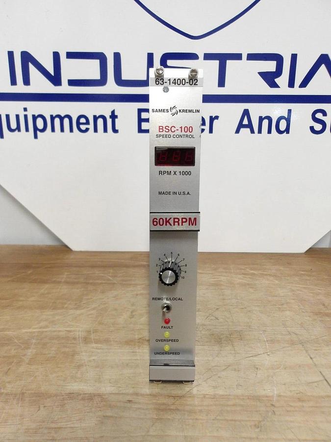 Used SAMES KREMLIN BSC-100 SPEED CONTROL MODULE 63-1400-02, #3241055G NEW