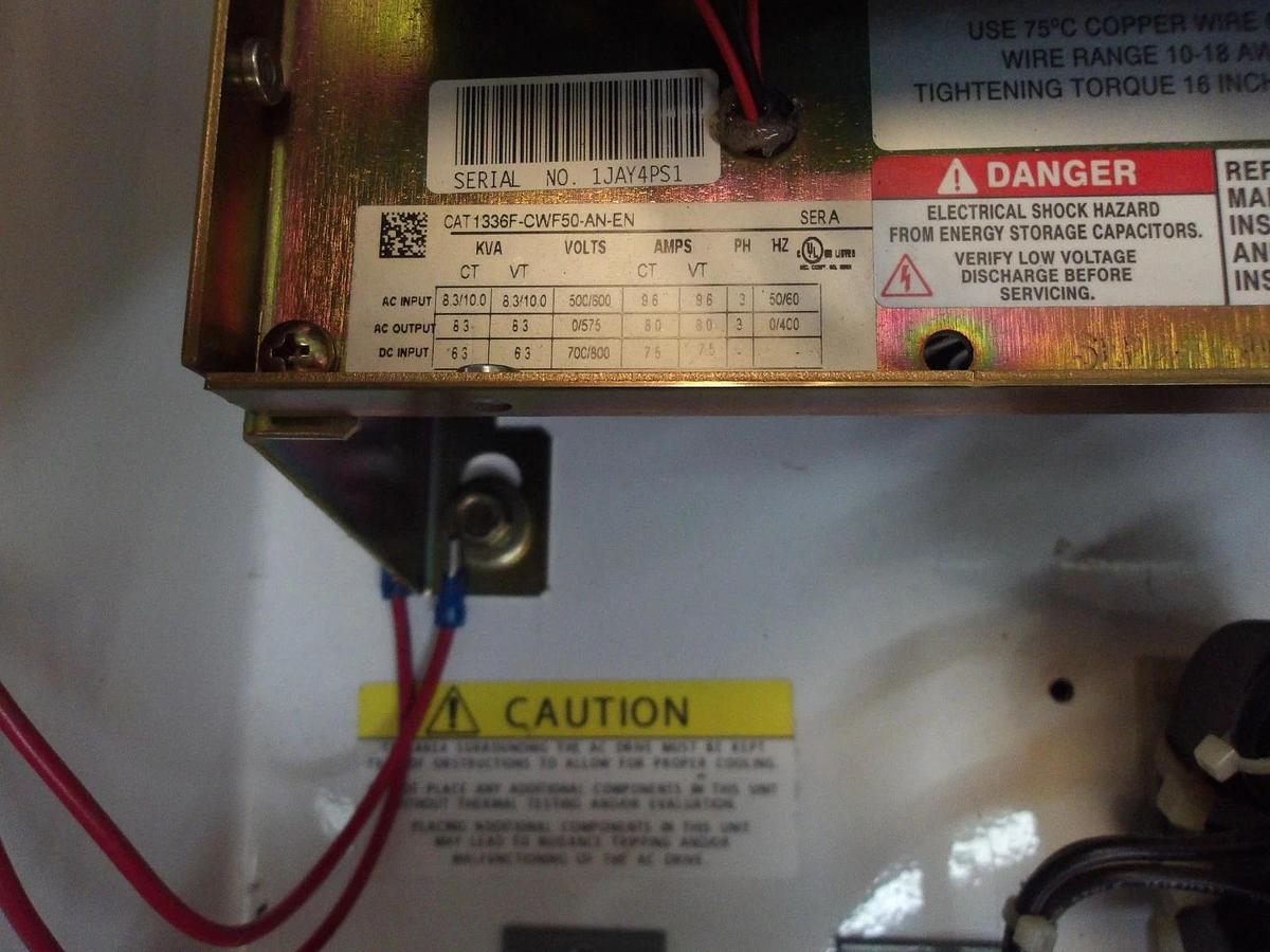 Used ALLEN BRADLEY 1336F CENTERLINE BUCKET W/ 5 HP DRIVE, #1030318G USED